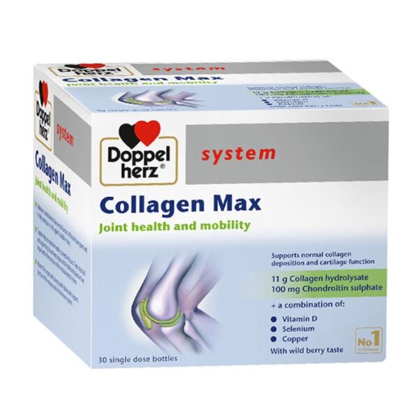 Doppelherz Collagen Max 30 ống - Thức uống hỗ trợ xương khớp