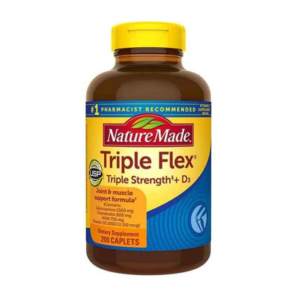 Triple Flex Triple Strength With D3 Nature Made 200 viên – Viên uống bổ xương khớp