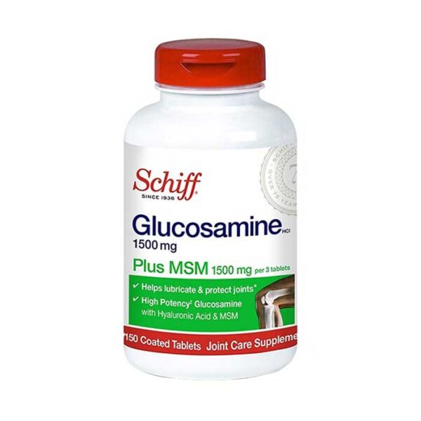 Schiff Glucosamine 1500mg Plus MSM 1500mg Hộp 150 viên - Viên uống bổ khớp