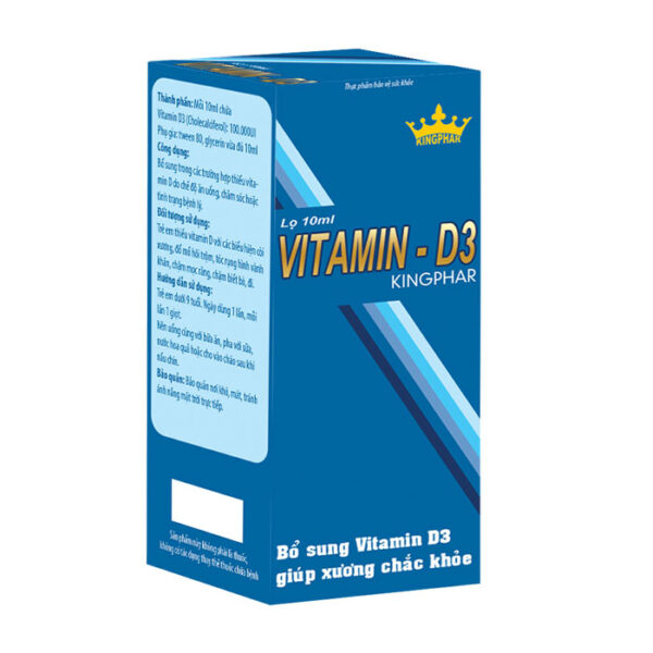 Nước uống Vitamin D3 Kingphar 10ml