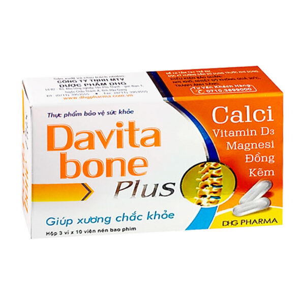 Davita Bone Plus DHG 30 viên - Hỗ trợ xương chắc khỏe