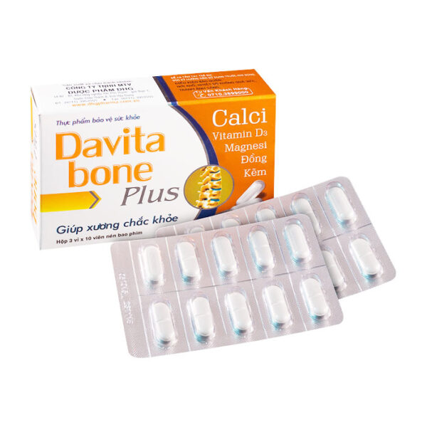 Davita Bone Plus DHG 30 viên - Hỗ trợ xương chắc khỏe