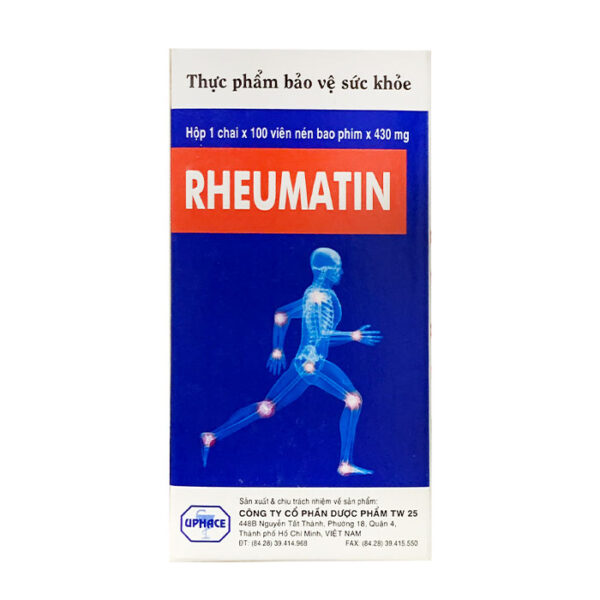 Rheumatin 430mg Upharce 100 viên – Viên uống bổ khớp