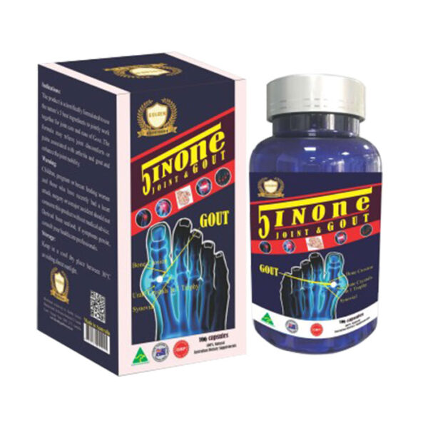 5 in One Joint & Gout Healthy Golden 100 viên – Viên uống Gout