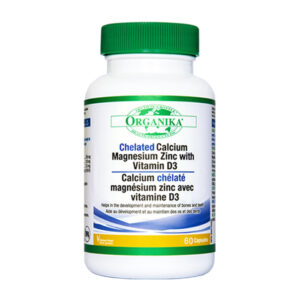 Chelated Calcium Magnesium Zinc With Vitamin D3 Organika 60 viên – Tăng cường sức khỏe xương