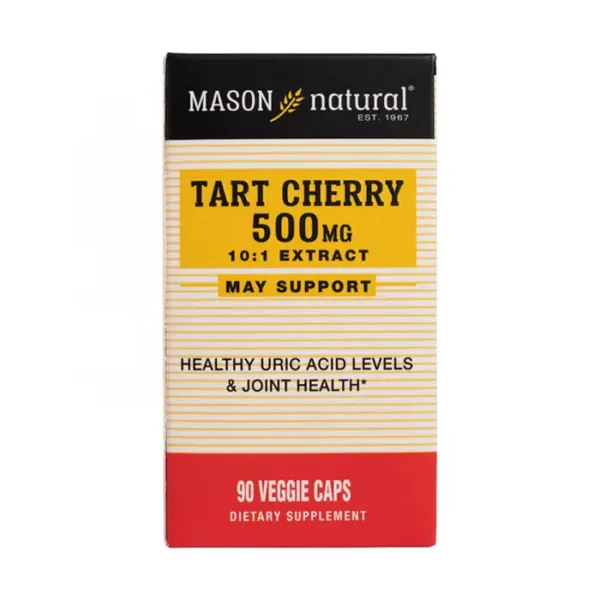 Tart Cherry 500mg Mason Natural 90 viên - Hỗ trợ giảm acid uric trong máu