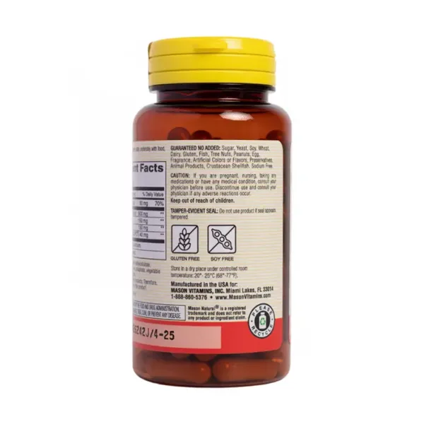 Tart Cherry 500mg Mason Natural 90 viên - Hỗ trợ giảm acid uric trong máu