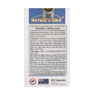 Shark Cartilage Nature's Gold 160 viên - Chống lão hóa xương