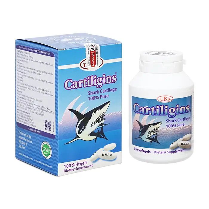 Cartiligins UBB 100 viên - Giúp giảm đau nhức, tái tạo sụn