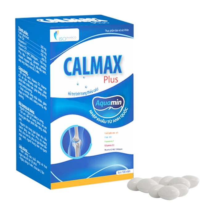 Calmax Plus Isopharco 100 viên - Bổ sung canxi, vitamin D3