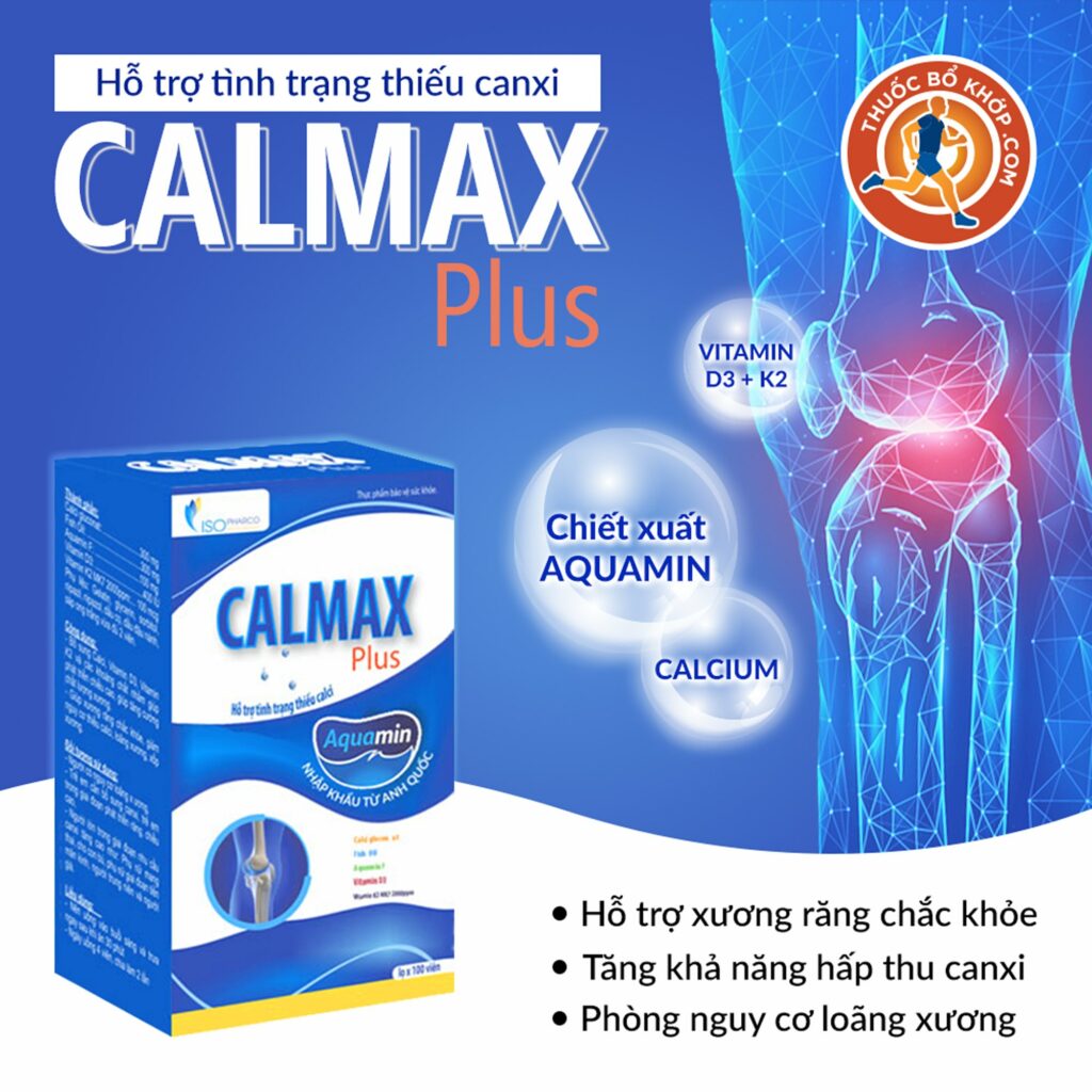 Calmax Plus Isopharco 100 viên - Bổ sung canxi, vitamin D3