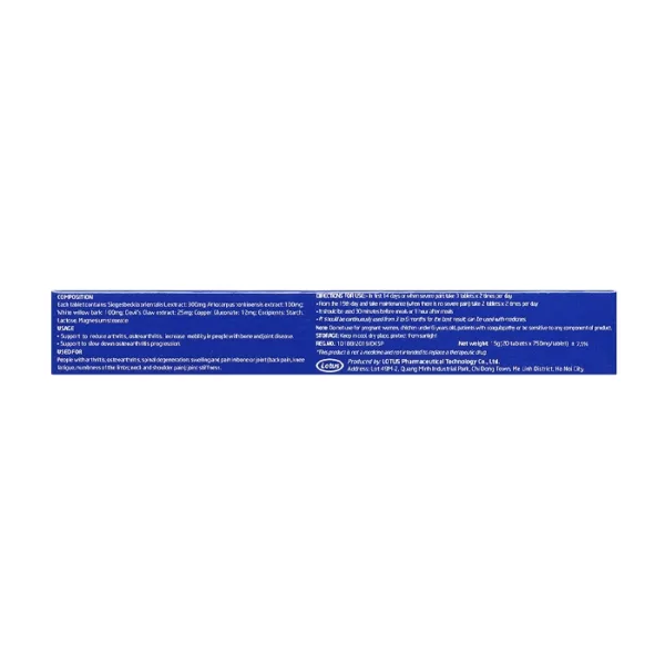 Bách Niên Kiện Fobic Pharma 2 vỉ x 10 viên - Giảm nguy cơ viêm khớp, thoái hóa khớp