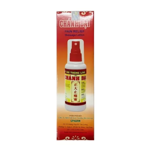 Chỉ Thống Linh Chánh Đại Gpharm 100ml - Dầu xoa bóp