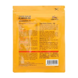 Tiger Balm Plaster - RD Singapore 3 miếng (7 x 10cm) – Cao dán giảm đau cơ, bong gân