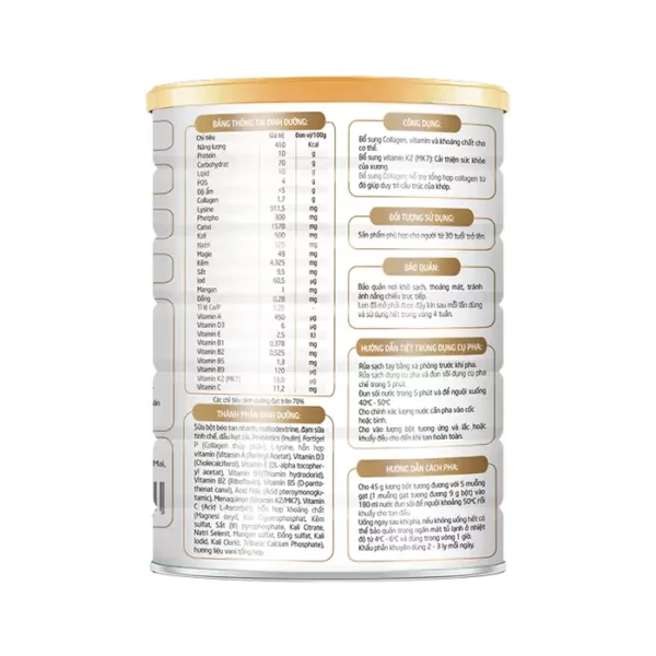 Fobemilk Xương Khớp 400g - Sữa bổ sung collagen, canxi