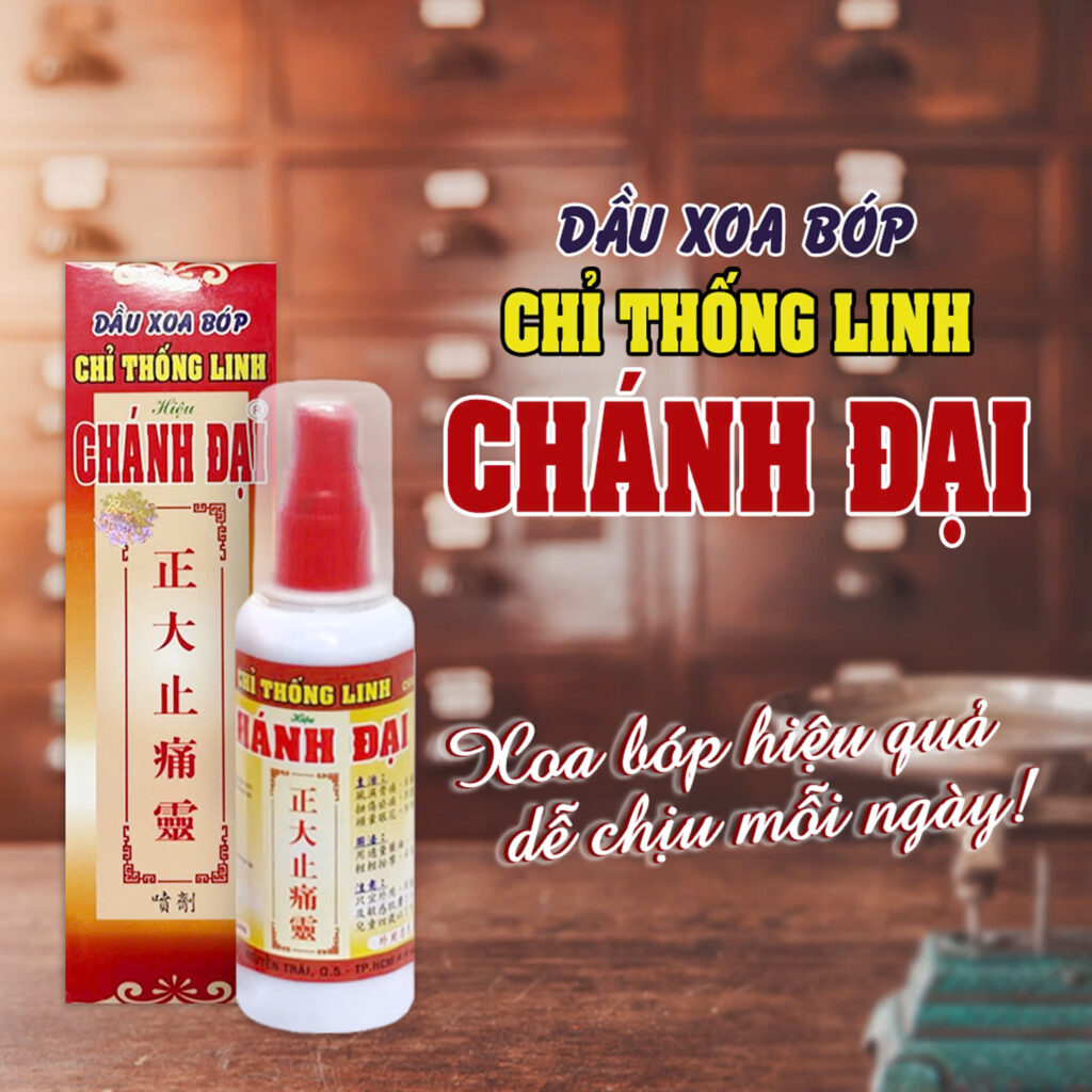 Chỉ Thống Linh Chánh Đại Gpharm 100ml - Dầu xoa bóp